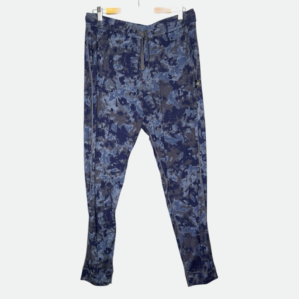 Saxx Mens Snooze Lounge Pants Size Large Loungewear Pajamas Camo Blue Gray Modal